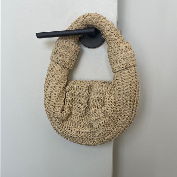 Dkny Handbags - DKNY woven crossaint clutch